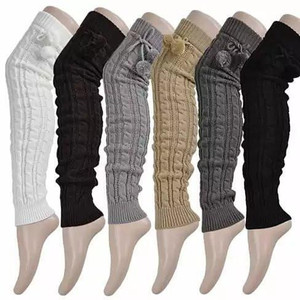 Color: Coffee - POMPOM LOVE Adorable Knee High Socks K290-8343386181