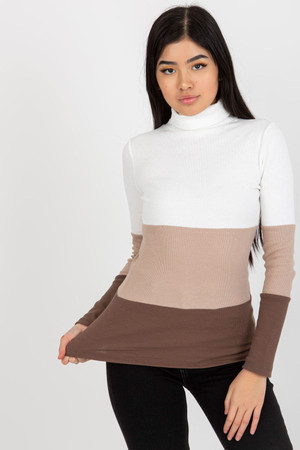 brown - Turtleneck model 175120 Rue Paris U704-175120