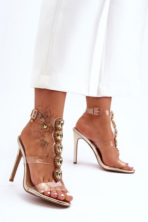 yellow - Heel sandals model 183496 Step in style U704-183496