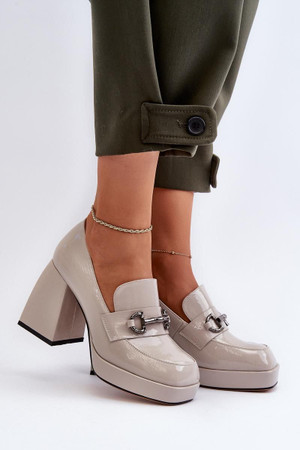 grey - Heeled low shoes model 196315 Step in style U704-196315