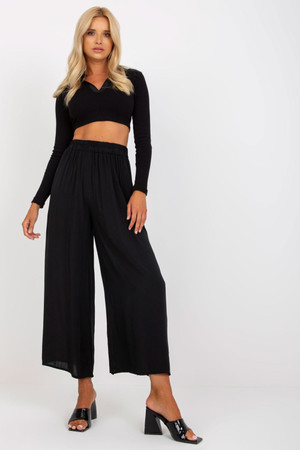 black - Women trousers model 210679 Och Bella U704-210679