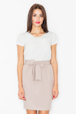beige - Skirt model 77113 Figl U704-77113