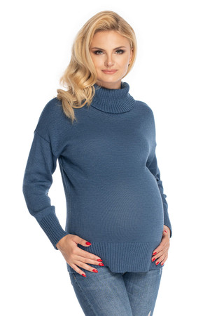 blue - Pregnancy sweater model 147492 PeeKaBoo U704-147492
