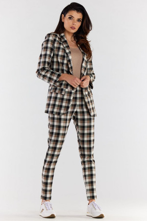 brown - Jacket model 174314 awama U704-174314