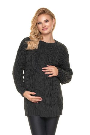 grey - Pregnancy sweater model 157832 PeeKaBoo U704-157832
