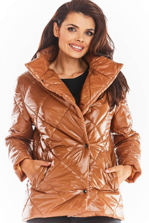 beige - Jacket model 150777 awama U704-150777