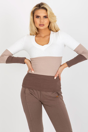 brown - Blouse model 174590 Rue Paris U704-174590