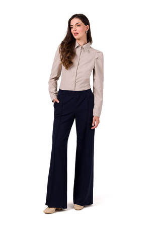 navy blue - Women trousers model 185785 BeWear U704-185785