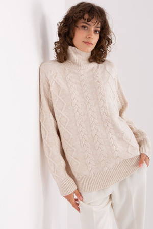 beige - Turtleneck model 189227 AT U704-189227