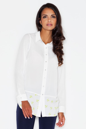 beige - Shirt model 43747 Figl U704-43747