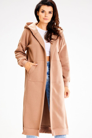 beige - Sweatshirt model 187128 awama U704-187128