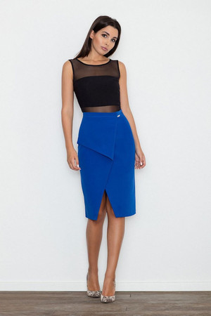 blue - Classic skirt model 111096 Figl U704-111096