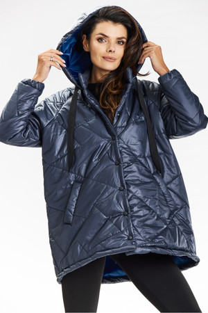 navy blue - Jacket model 201249 awama U704-201249