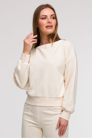 beige - Sweatshirt model 211526 BeWear U704-211526