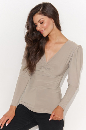 beige - Blouse model 189266 Numinou U704-189266