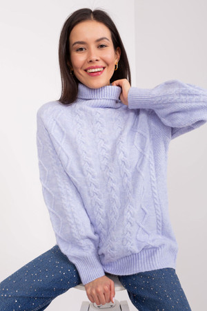 violet - Turtleneck model 189224 AT U704-189224