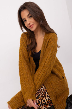 yellow - Cardigan model 186749 AT U704-186749