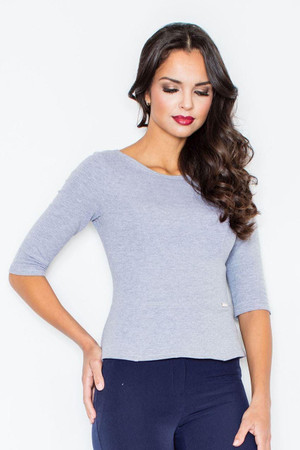 grey - Blouse model 44200 Figl U704-44200