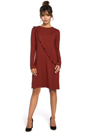 red - Daydress model 104212 BeWear U704-104212