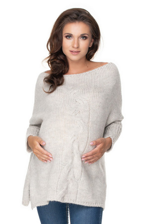 grey - Pregnancy sweater model 135981 PeeKaBoo U704-135981