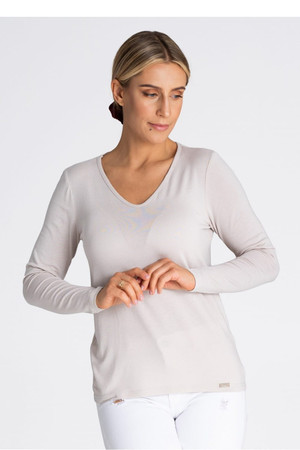 beige - Blouse model 189293 Figl U704-189293