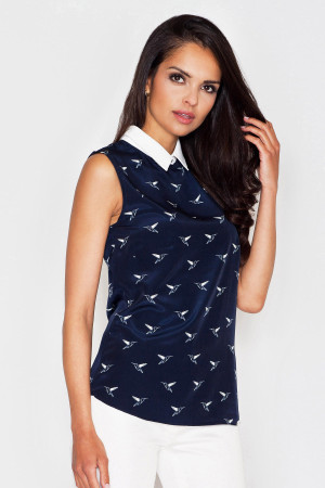 blue - Blouse model 43839 Figl U704-43839
