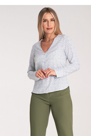 multicolor - Long sleeve shirt model 201463 Figl U704-201463