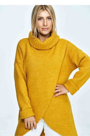 yellow - Turtleneck model 172202 Figl U704-172202