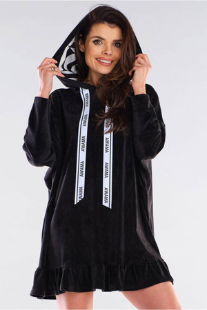 black - Daydress model 154789 awama U704-154789