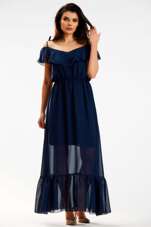 navy blue - Daydress model 179606 awama U704-179606