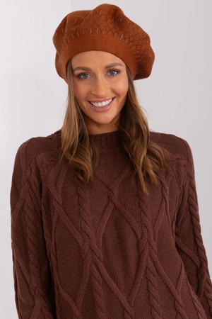 brown - Beret model 208250 AT U704-208250