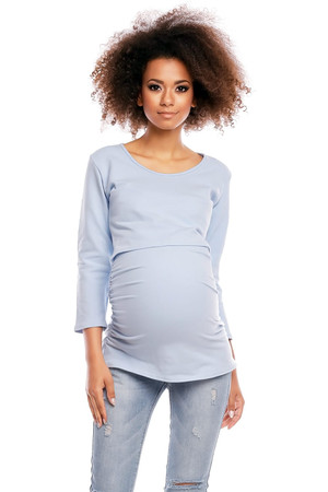 blue - Maternity tunic model 84450 PeeKaBoo U704-84450