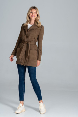 brown - Coat model 157558 Figl U704-157558