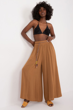 brown - Women trousers model 196766 Och Bella U704-196766
