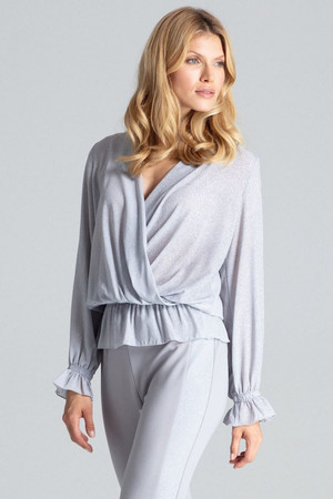 grey - Blouse model 138281 Figl U704-138281