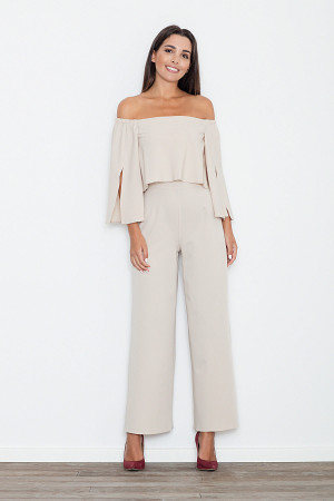 beige - Suit model 77059 Figl U704-77059