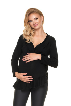 black - Maternity blouse model 157821 PeeKaBoo U704-157821