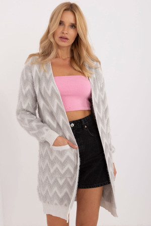 grey - Cardigan model 199548 AT U704-199548