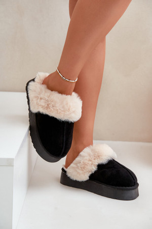 black - Slippers model 203624 Step in style U704-203624