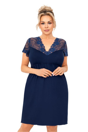 navy blue - Plus Size Nightgown model 213328 Donna U704-213328