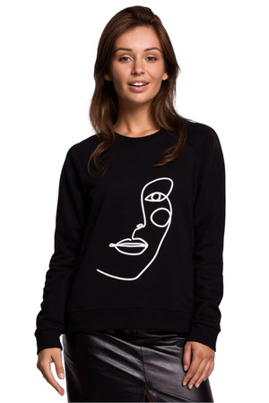 black - Sweatshirt model 147209 BeWear U704-147209