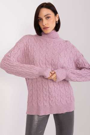 violet - Turtleneck model 188298 AT U704-188298