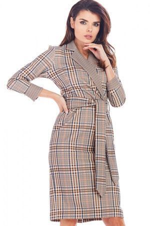 brown - Daydress model 148992 awama U704-148992