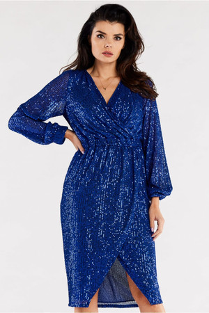 blue - Evening dress model 174355 awama U704-174355