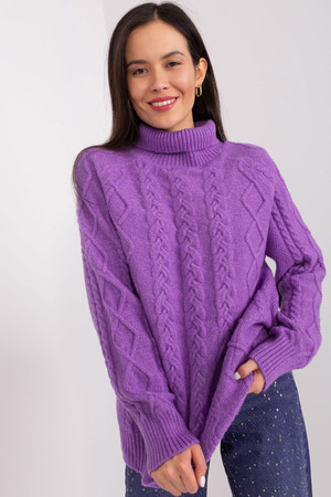 violet - Turtleneck model 189225 AT U704-189225