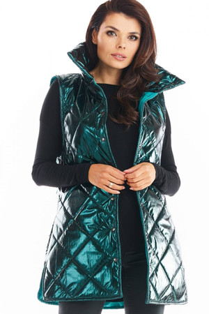 green - Gilet model 149797 awama U704-149797