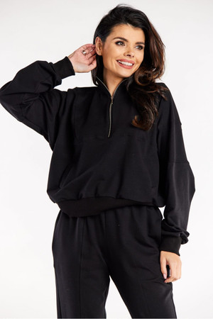 black - Sweatshirt model 188053 Infinite You U704-188053