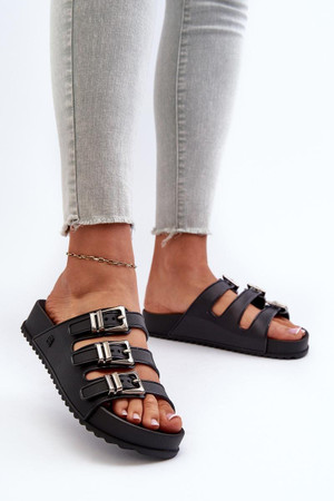 black - Platform sandals model 197610 Step in style U704-197610