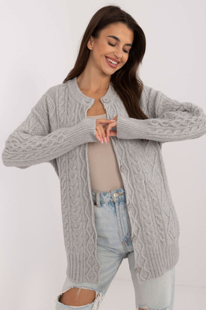 grey - Cardigan model 199629 AT U704-199629