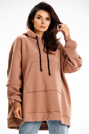 beige - Sweatshirt model 189464 Infinite You U704-189464
